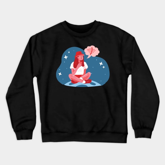 lost in space Crewneck Sweatshirt by KyrgyzstanShop